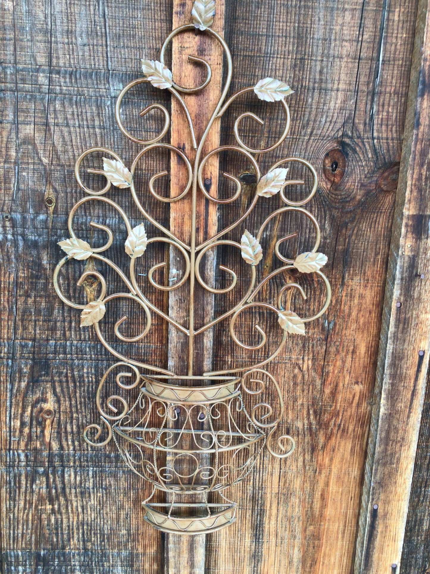 Ornate Metal Vine Wall Art