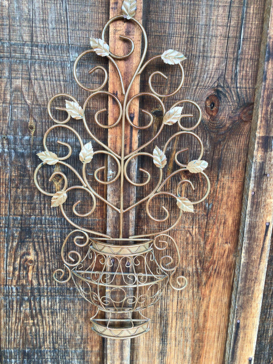 Ornate Metal Vine Wall Art