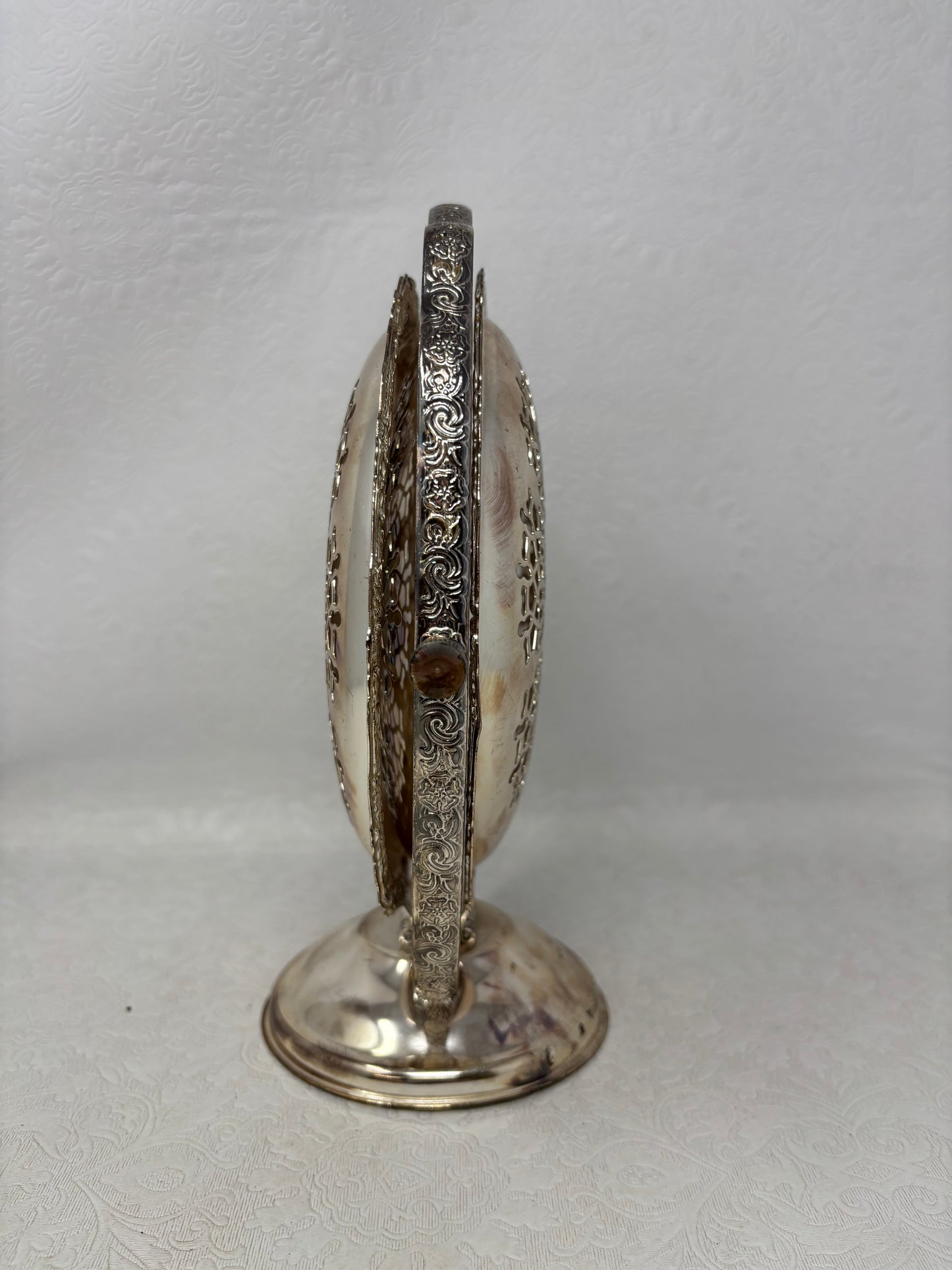 Vintage Queen Anne Silver-Plated 3-Tier Folding Stand