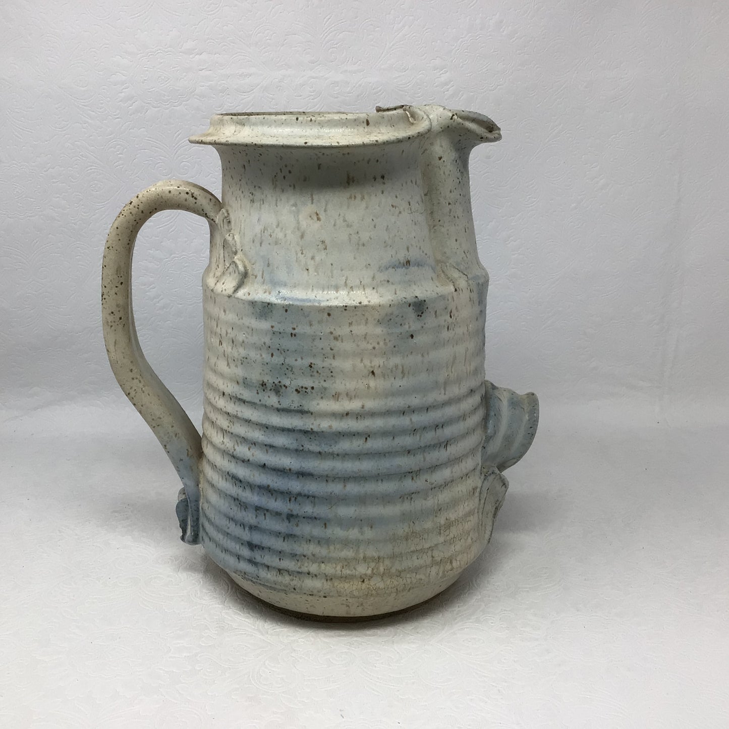 Two-Toned Hand Thrown Pottery Jug