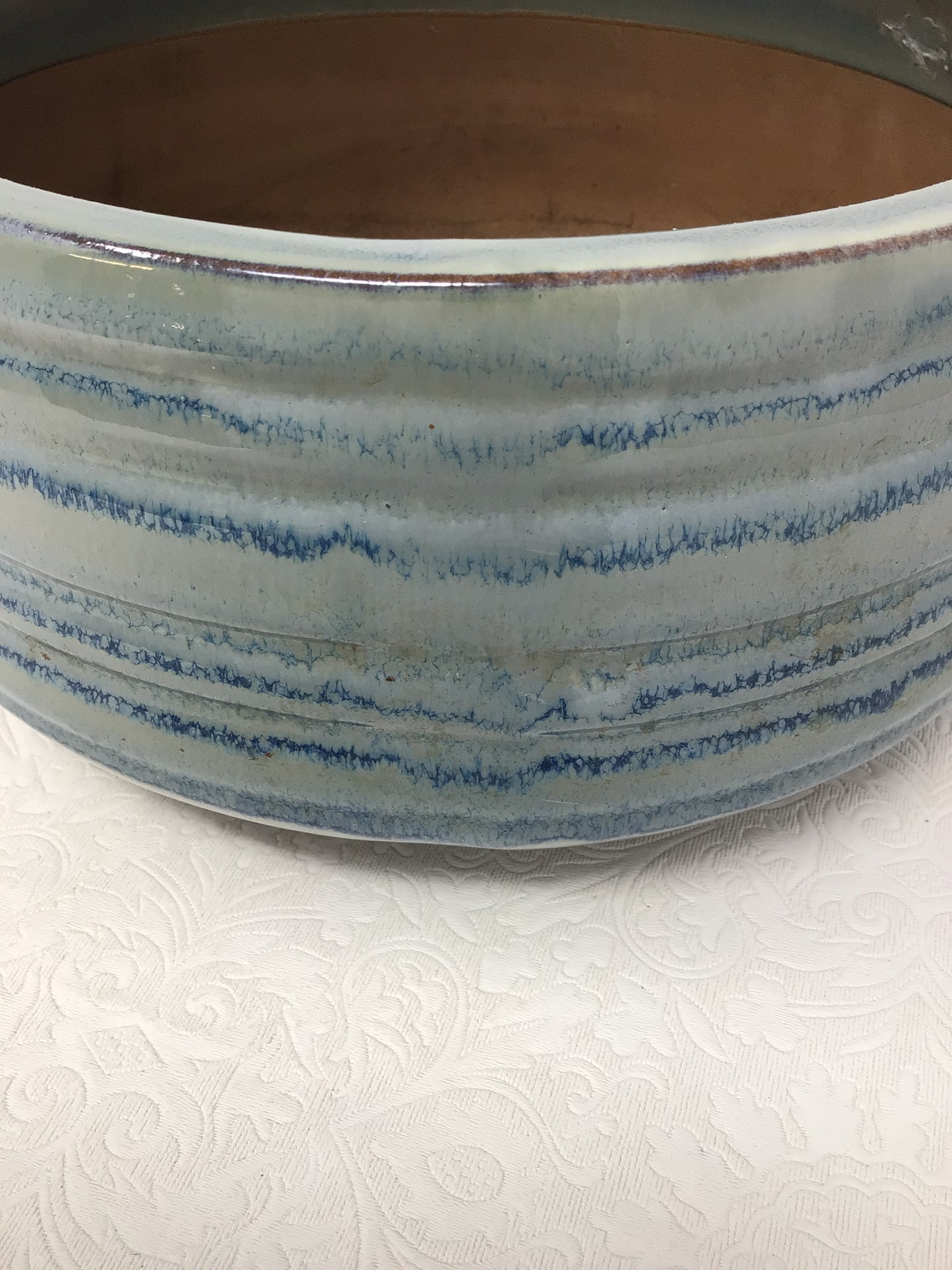 Blue Pottery Plant Pot