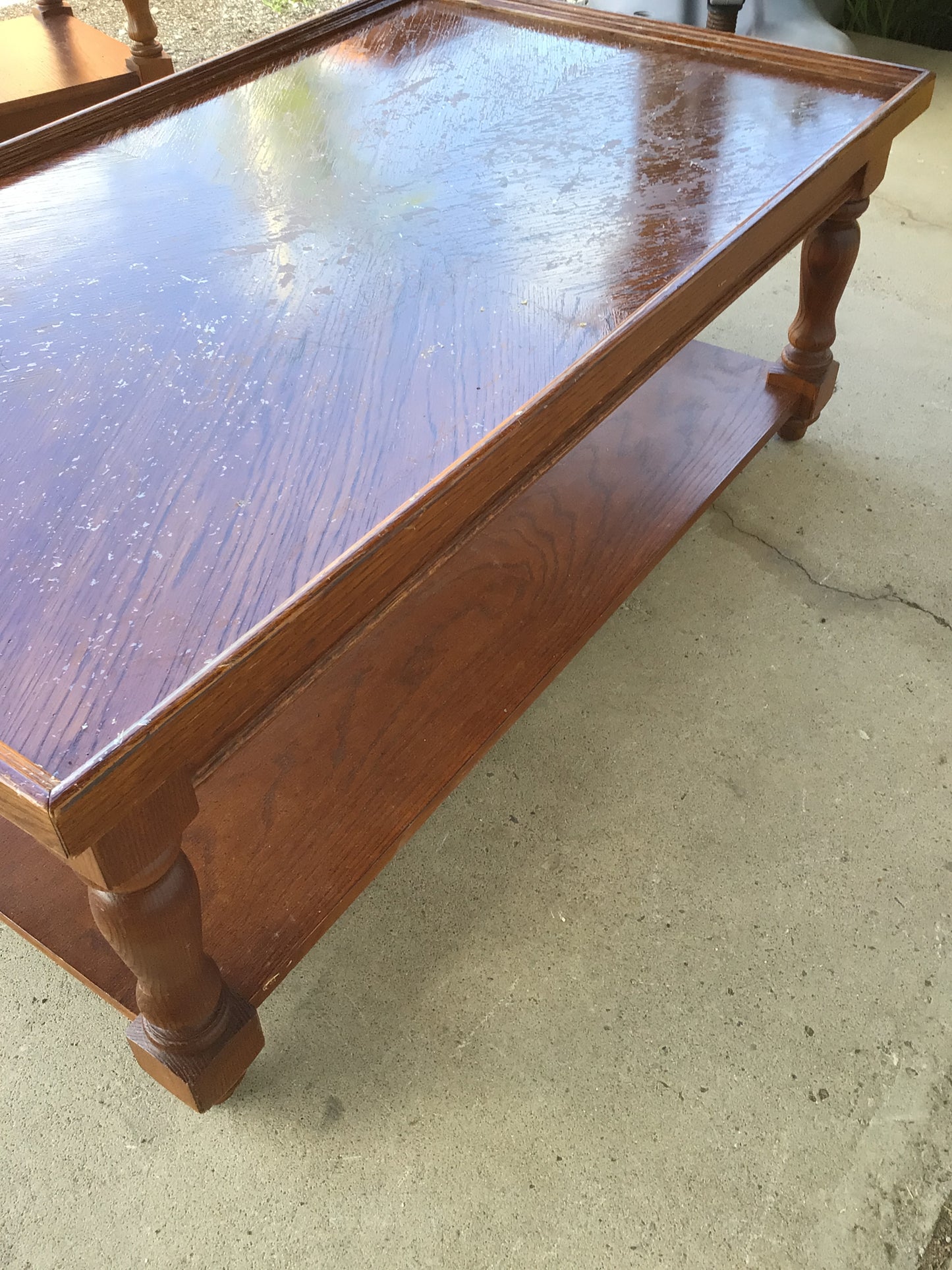 Rustic Two Tier Coffee Table