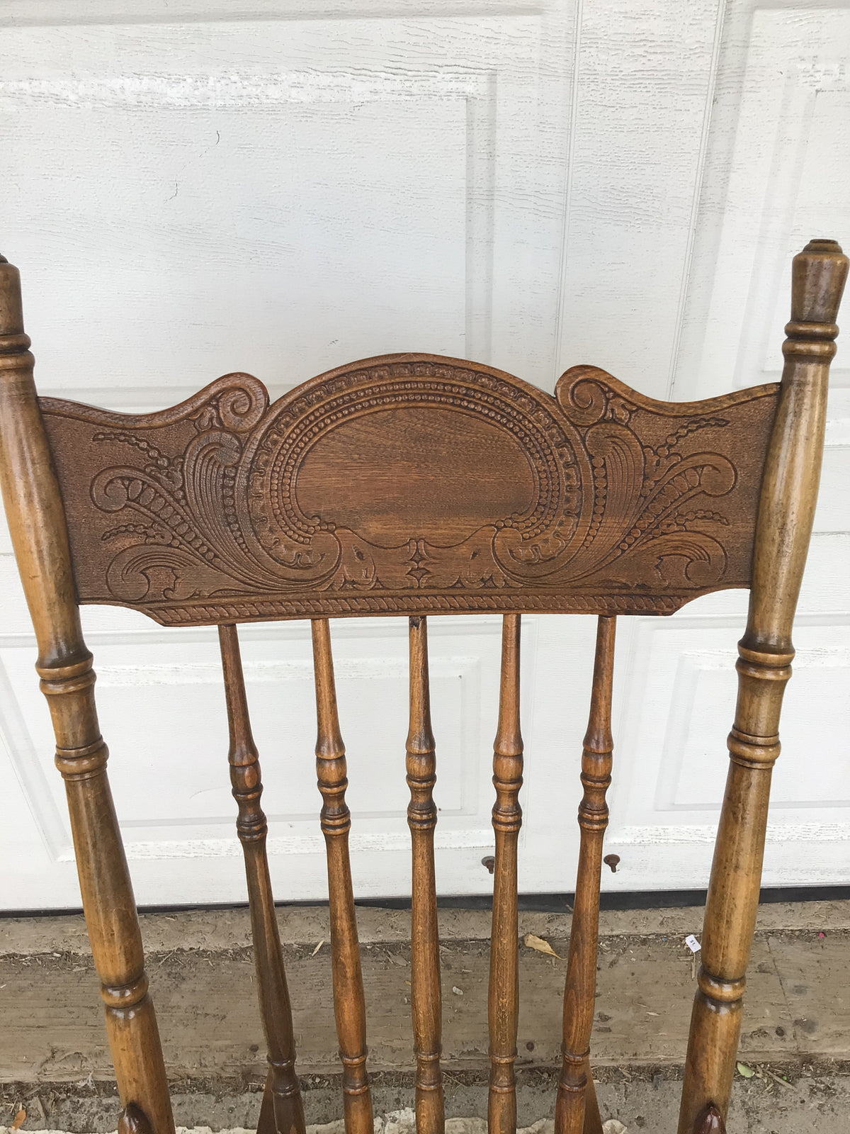 Vintage Press-back Rocking Chair