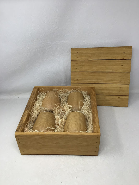 Stinson Studios Oak Whiskey Tumbler Gift Set