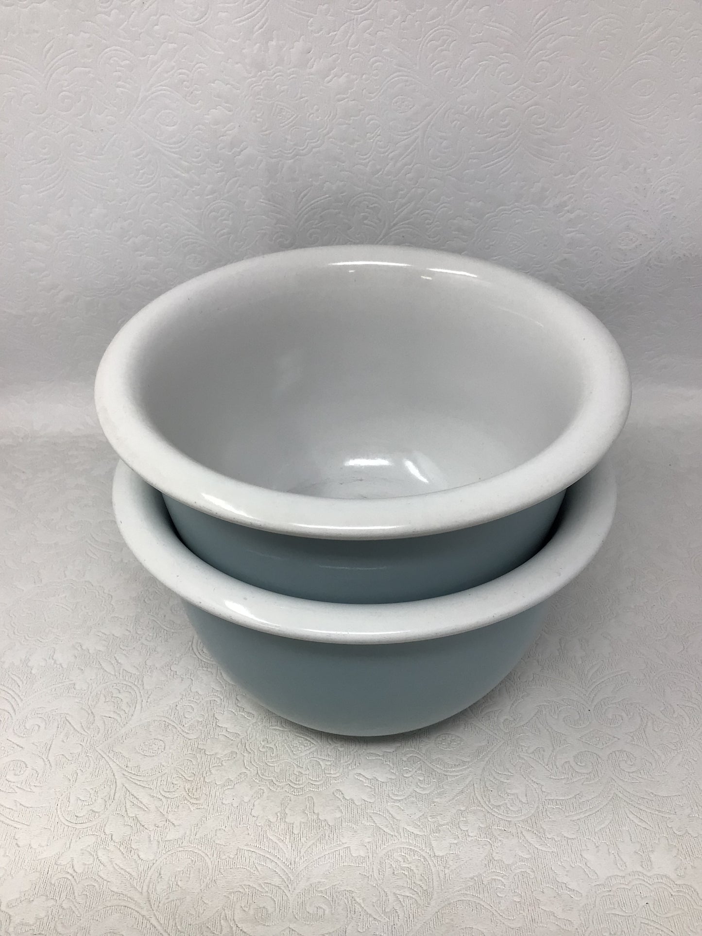 Set of 2 Light Blue Corning Ware Bowls