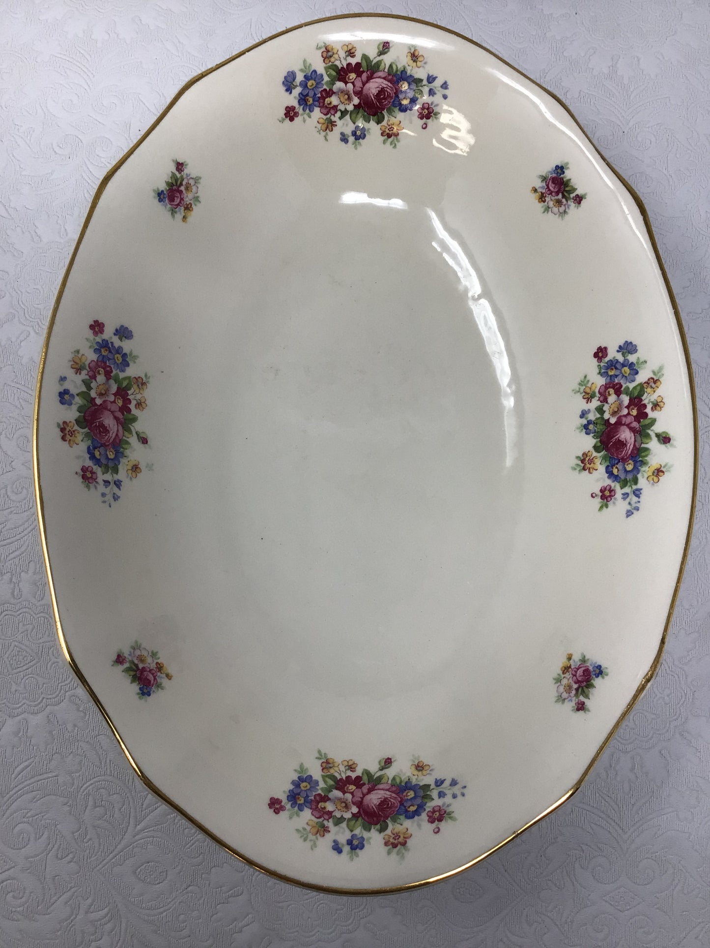 Floral Ivory Serving Set of 8 by Arabia