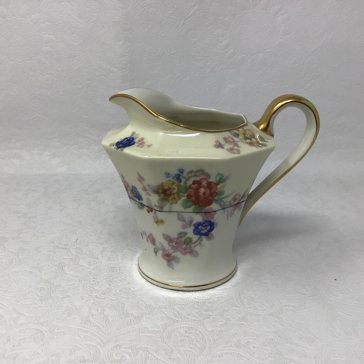 Theodore Haviland Limoges “Jewel” Shaped Creamer