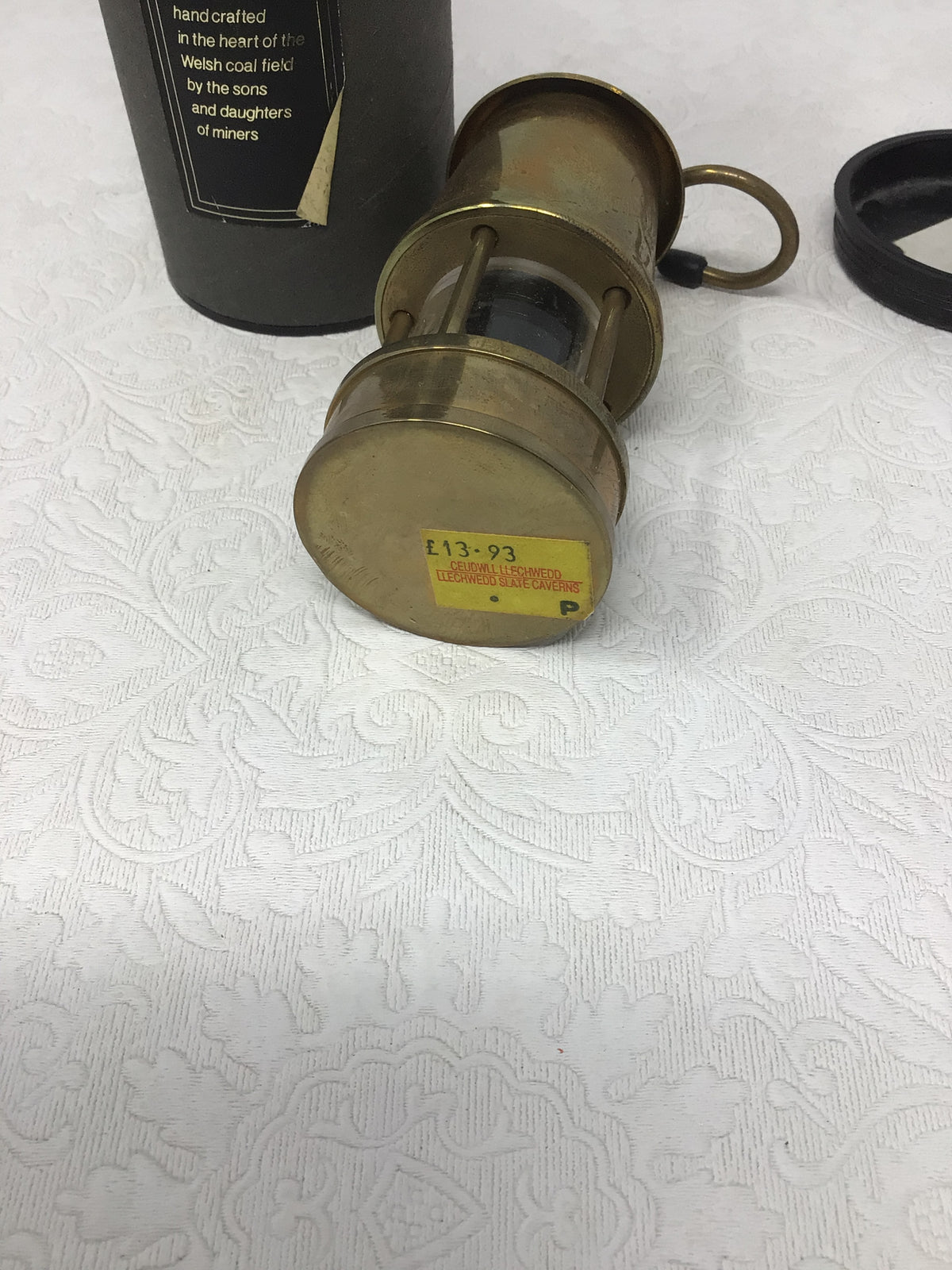 Vintage Mini Brass Miner’s Safety Lantern