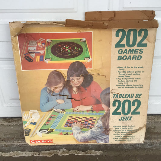 Vintage Coleco 202 Games Board and Accessories .