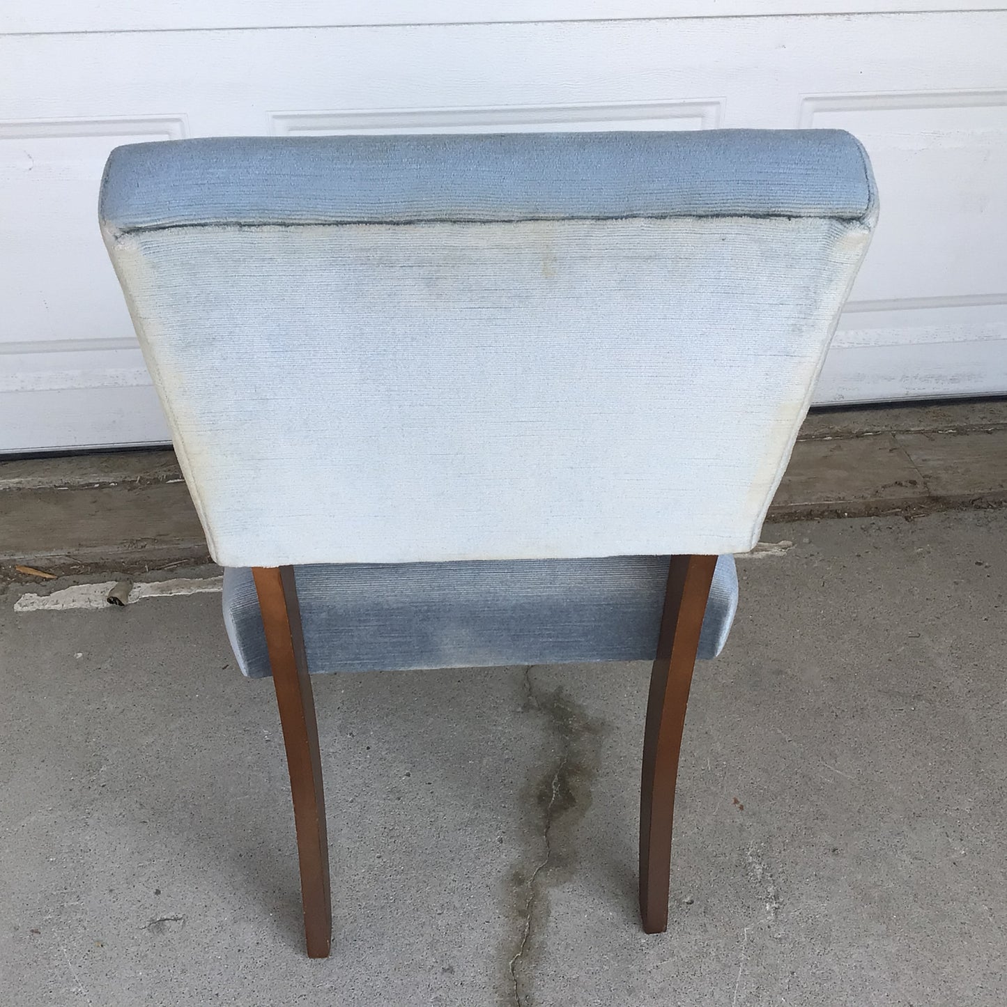 MCM Blue Velvet Occasional Chair