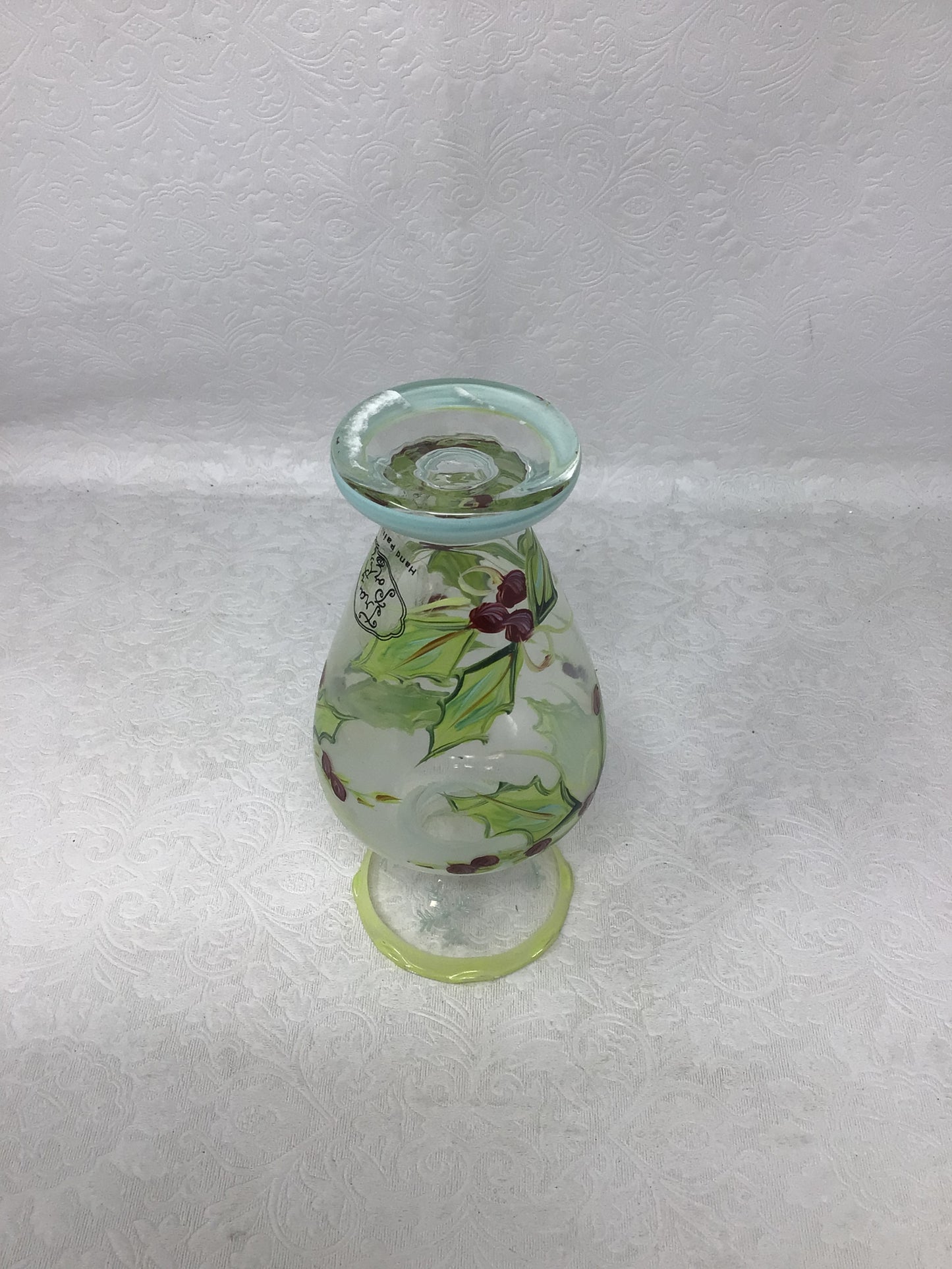 Hand Painted Holiday Vase by Tracy Porter