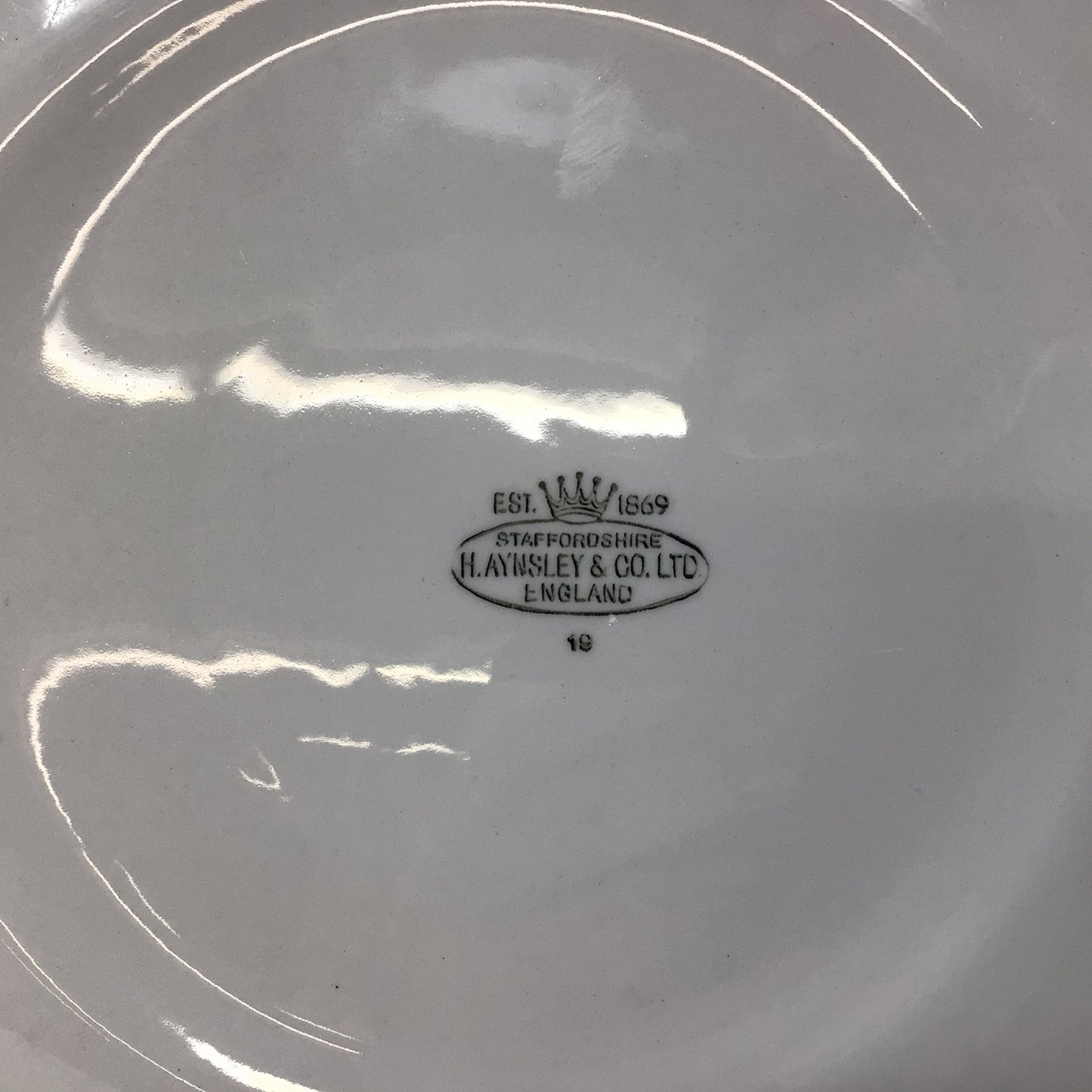 Vintage Staffordshire H. Aynsley & Co. Plate