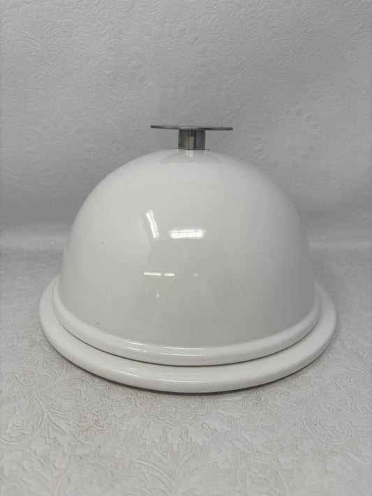 White di Mani Cloche Serving Dish