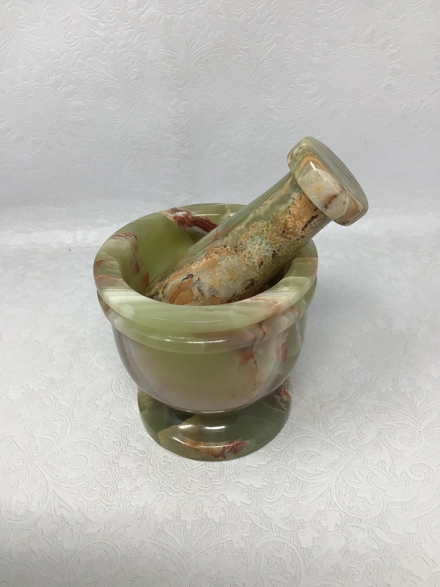 Green Onyx Mortar and Pestle Set