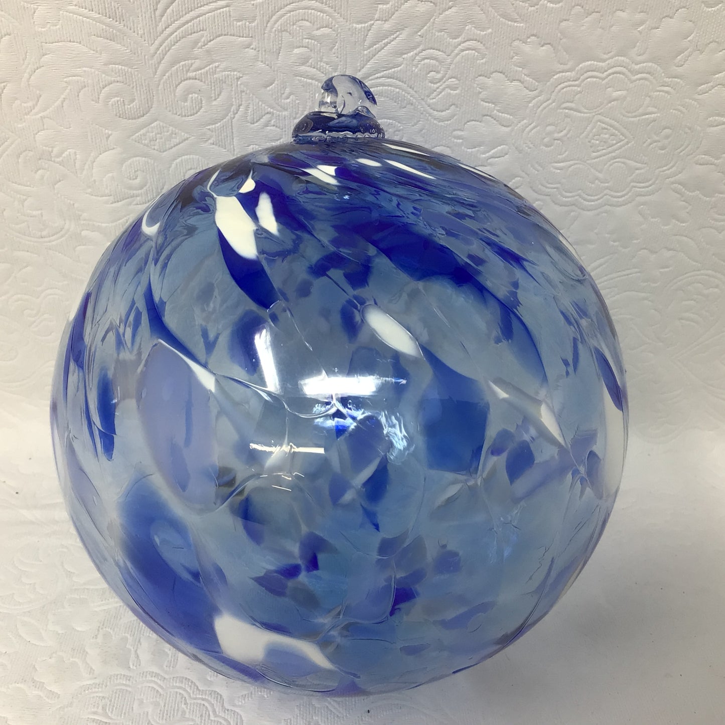Light Blue Art Glass Ball