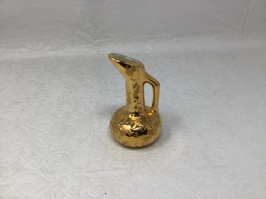 Holley Ross 1950s Vintage Mini Pitcher 22k Gold