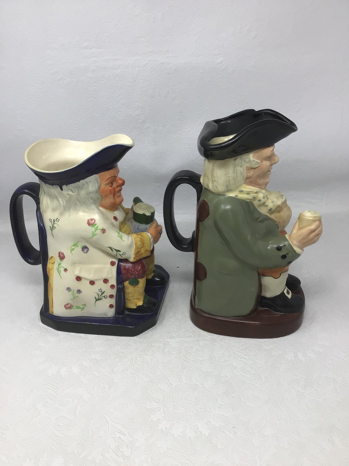 Copeland Spode and Royal Doulton “Happy John” Toby Jugs, Set of 2