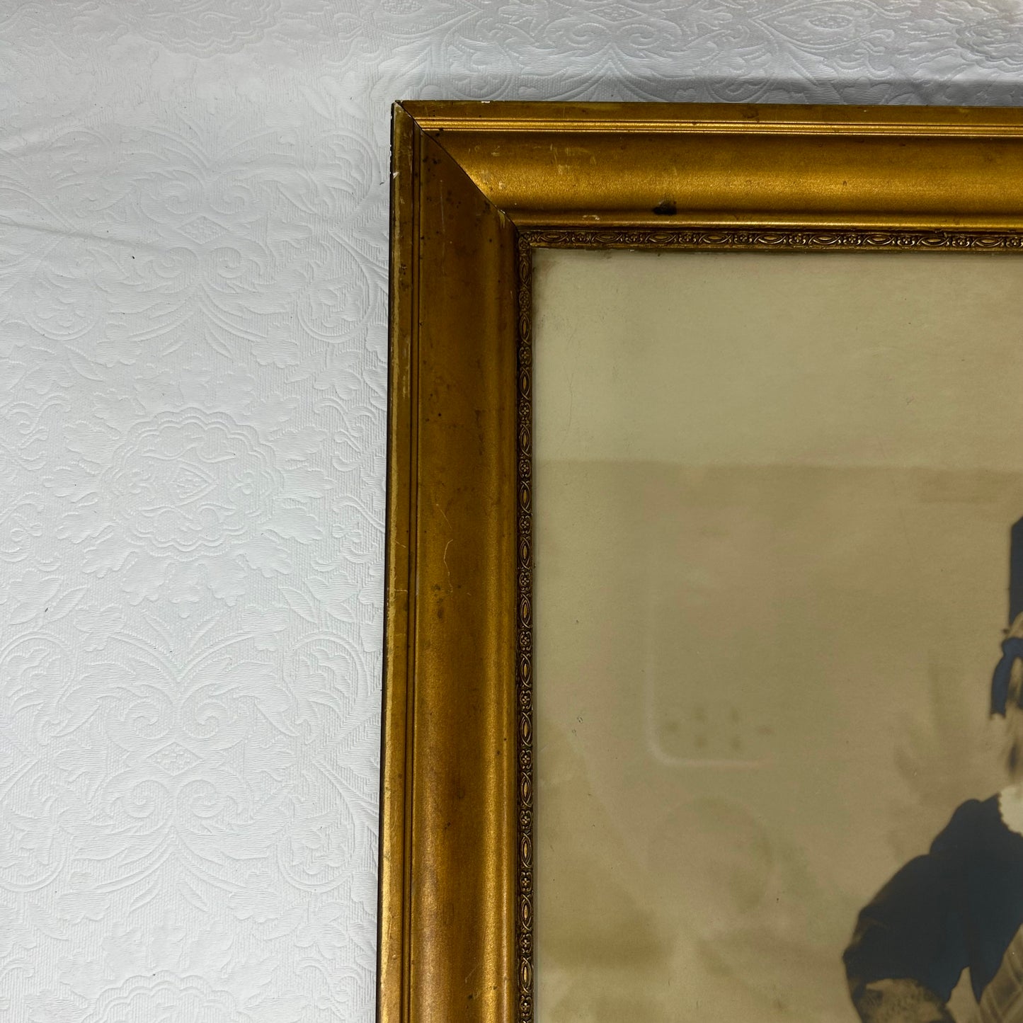 Antique Framed Photograph - Child in Traditional Scottish Costume