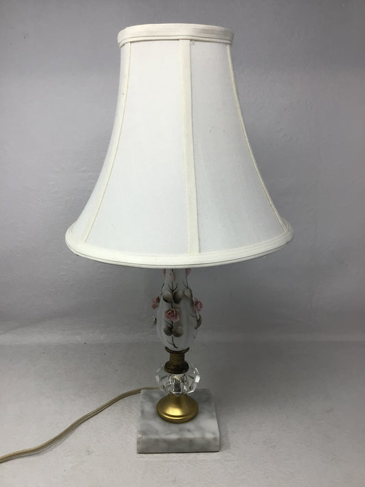 Vintage Ceramic and Marble Lamp