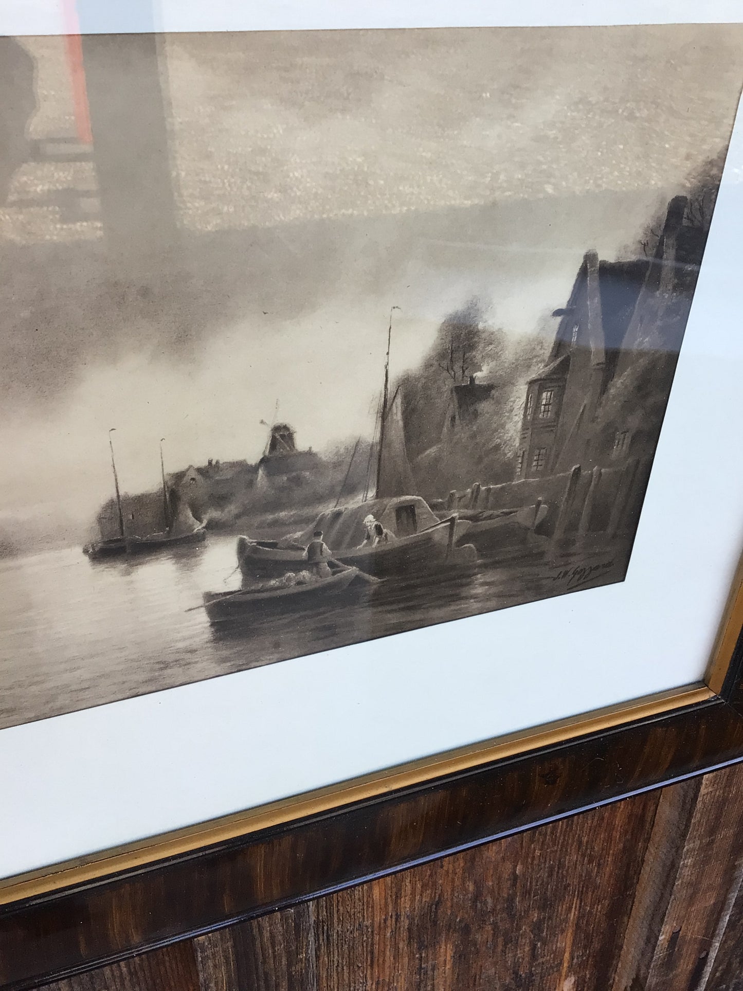 Signed J.W. Gozzard Lithograph