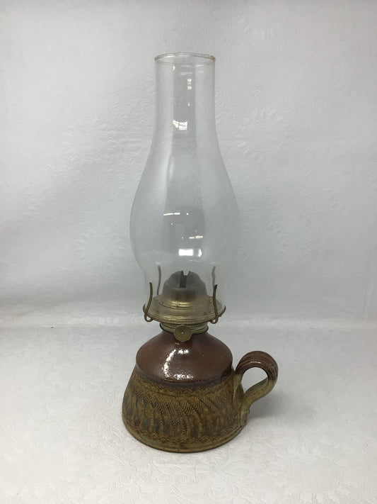 Handcrafted Thistlecraft Pottery Oil Lamp by Vaughn Stewart
