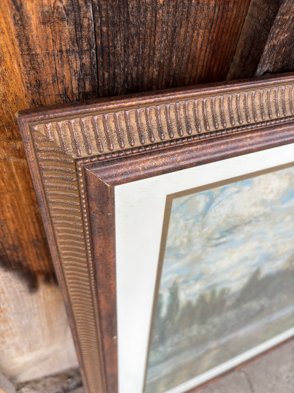 Framed Vintage Art Piece - “Vétheuil sur Seine” by Claude Monet