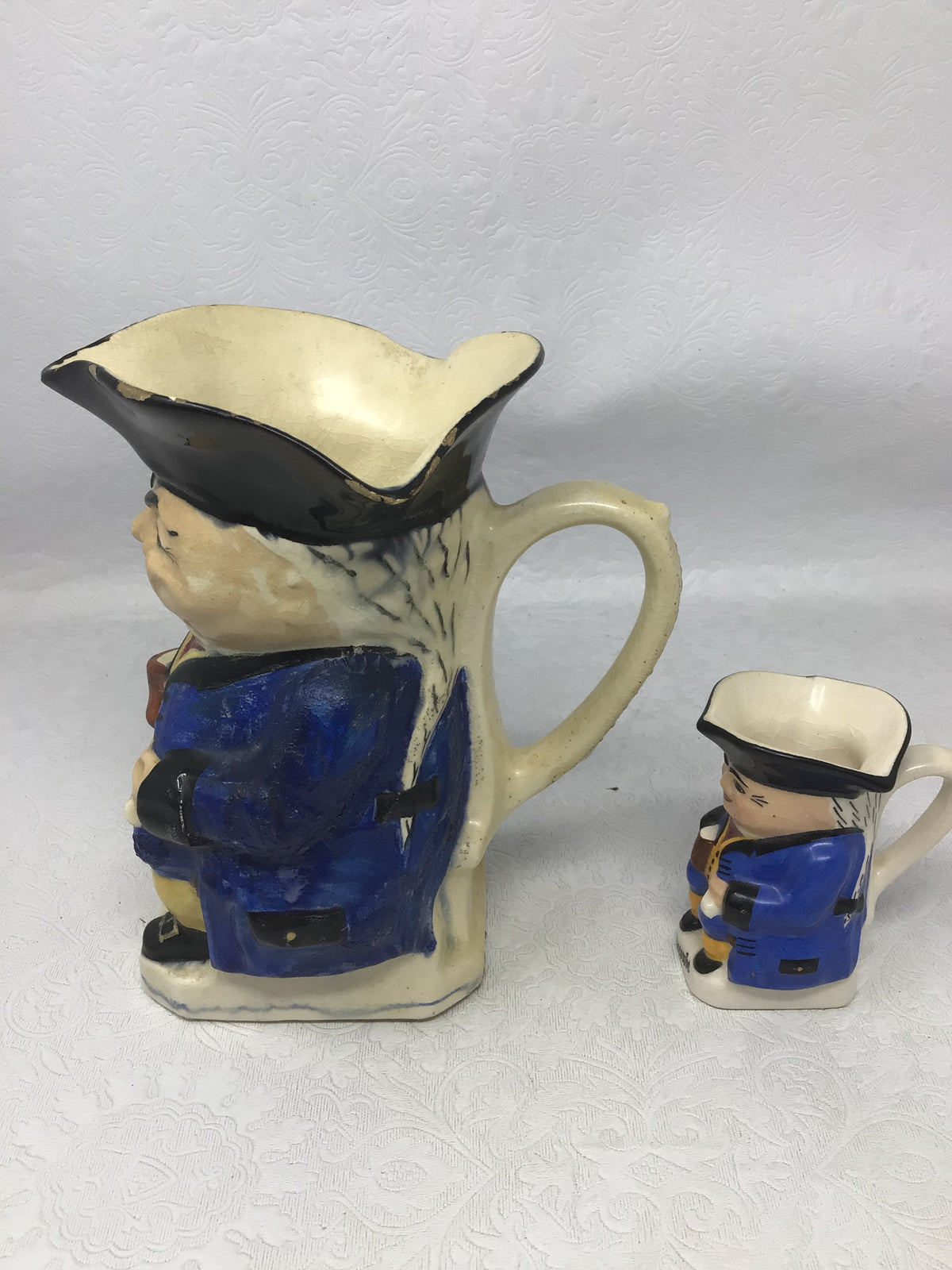 Burlington Ware’s “The Boozer” Toby Jugs, Set of 2