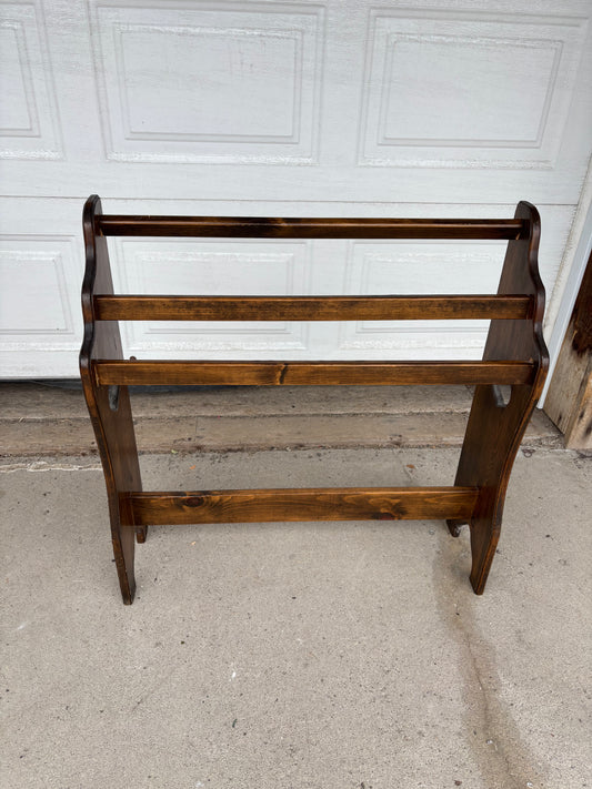 Vintage Wooden Blanket Rack