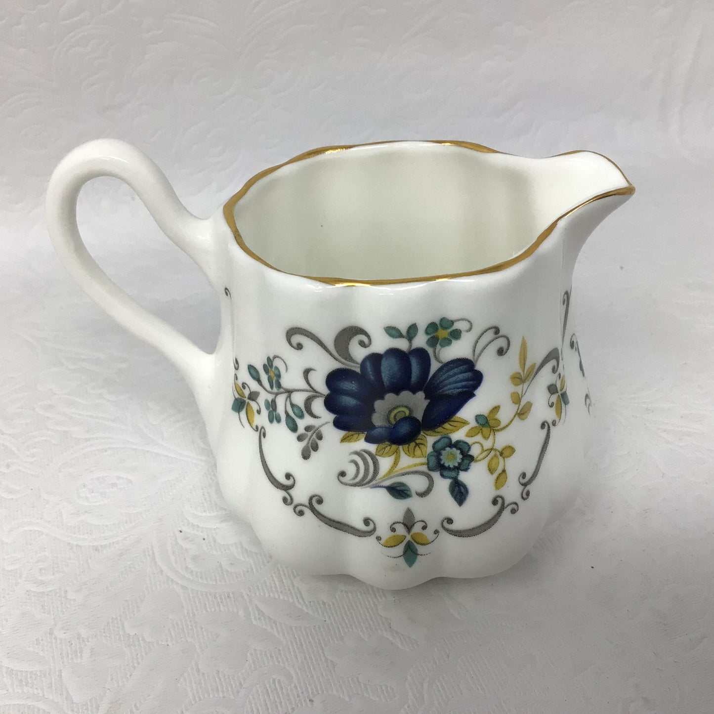 Royal Tara Blue Floral Creamer and Sugar Dish