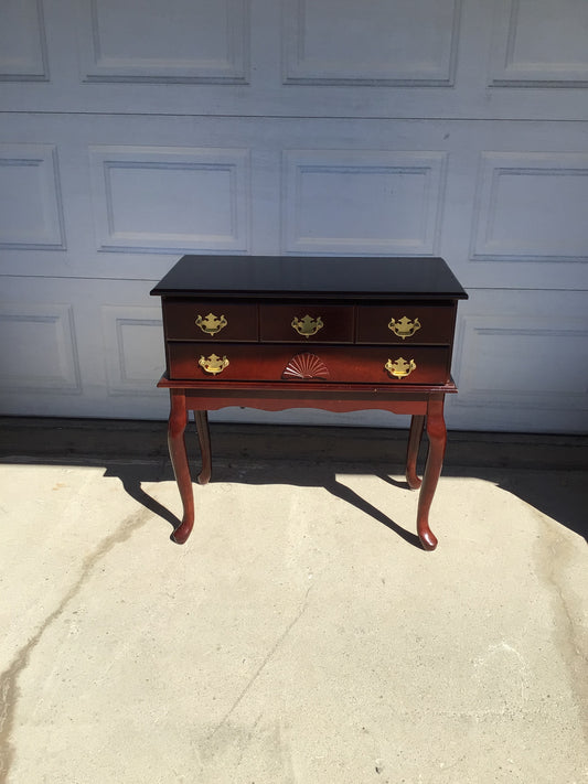 Cherry Two Drawer Side Table
