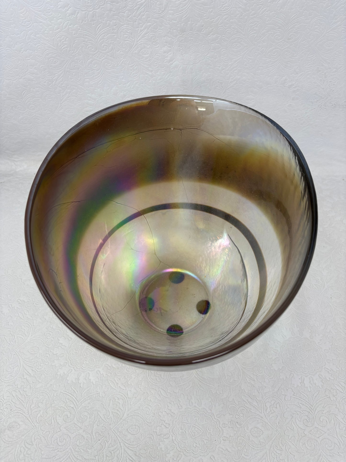 Iridescent Carnival Glass Bowl