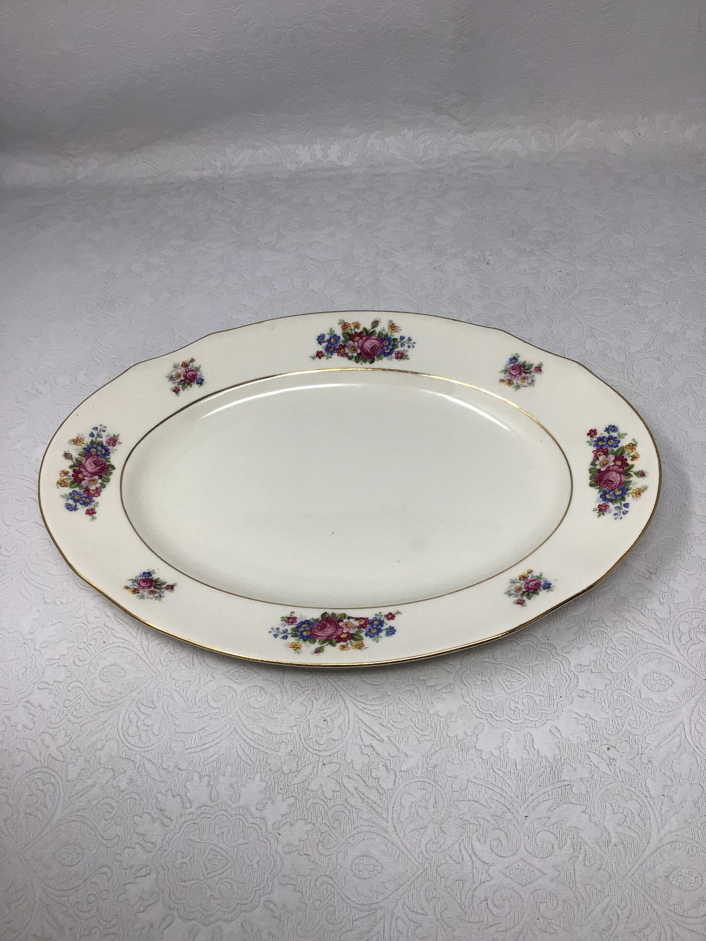 Floral Ivory Serving Set of 8 by Arabia