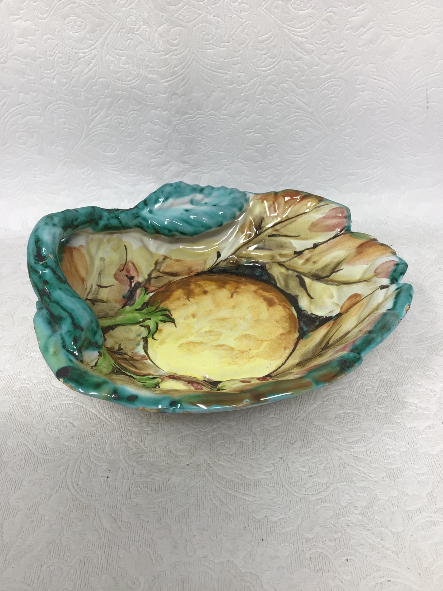 Vintage Italian Majolica Pottery Dish