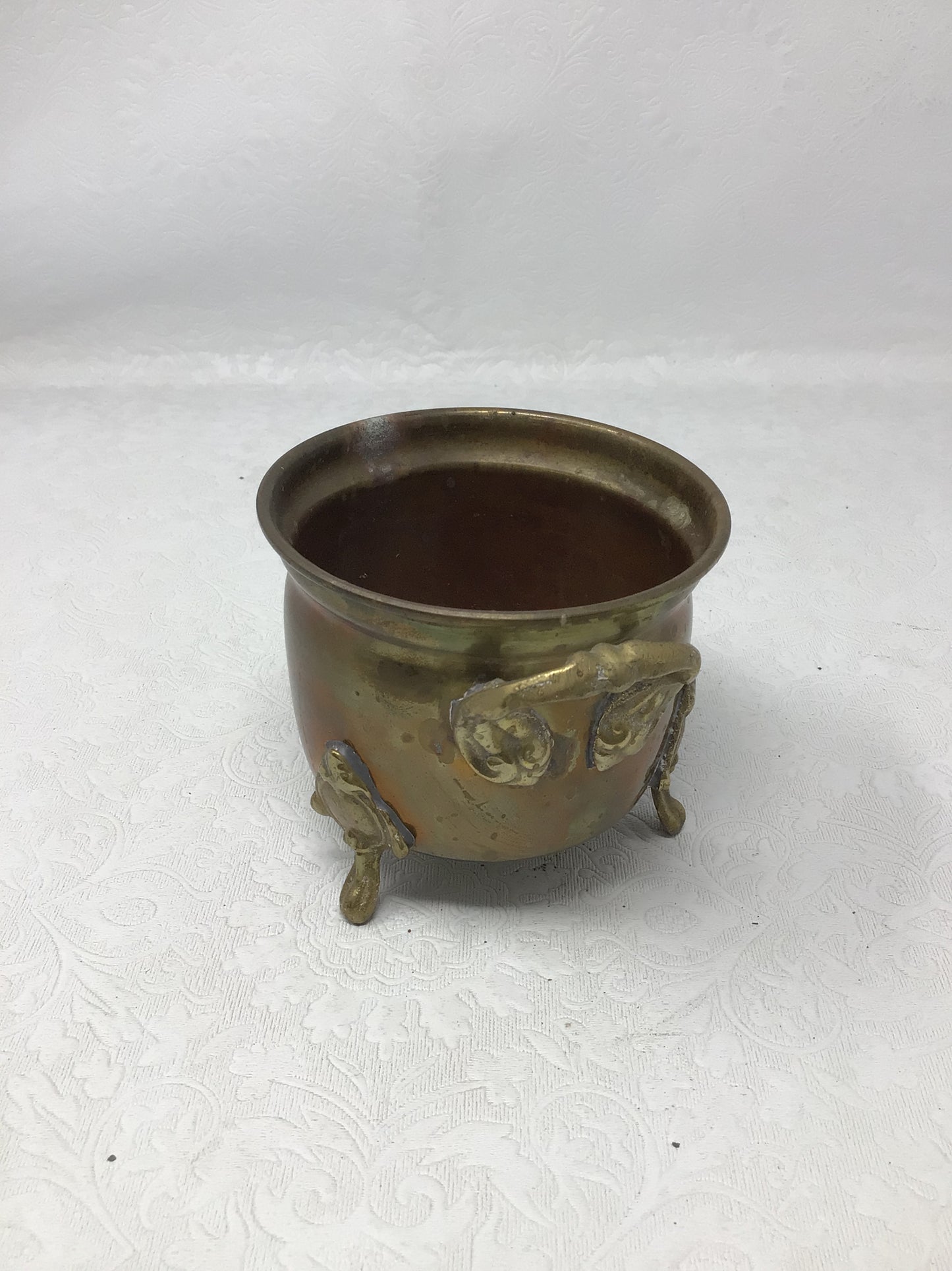 Vintage Brass Planter Pot