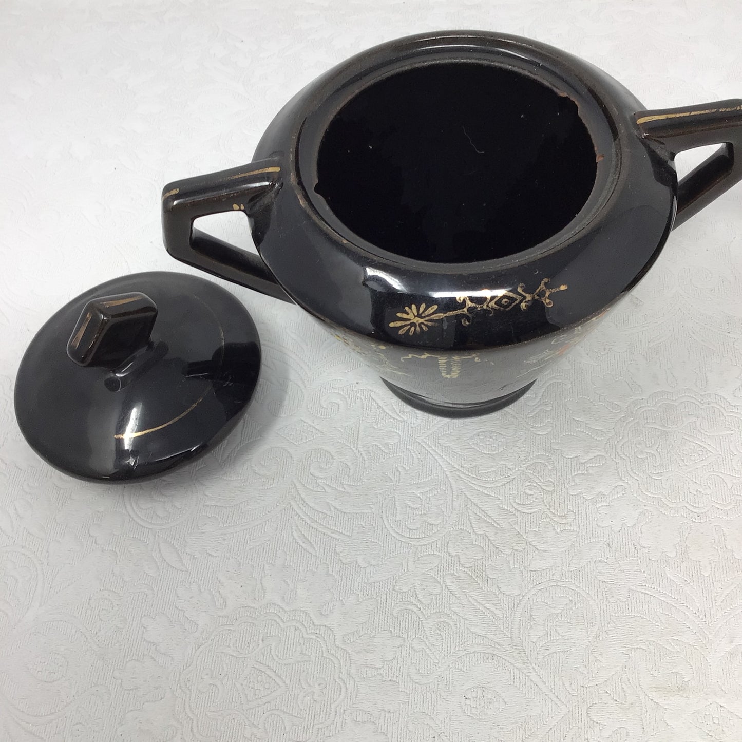 Vintage Japanese Lusterware Cream & Sugar