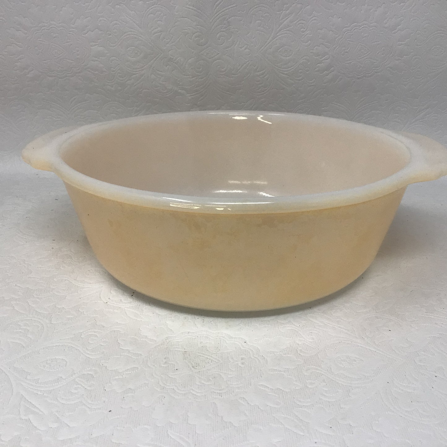 Vintage Fire King Peach Lustre 1 Q Baking Dish