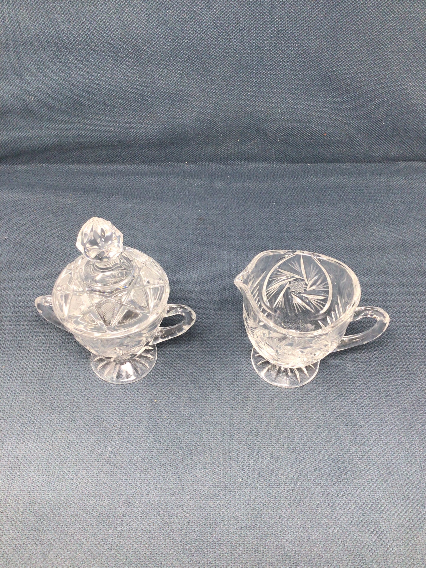 Crystal Creamer & Sugar Set