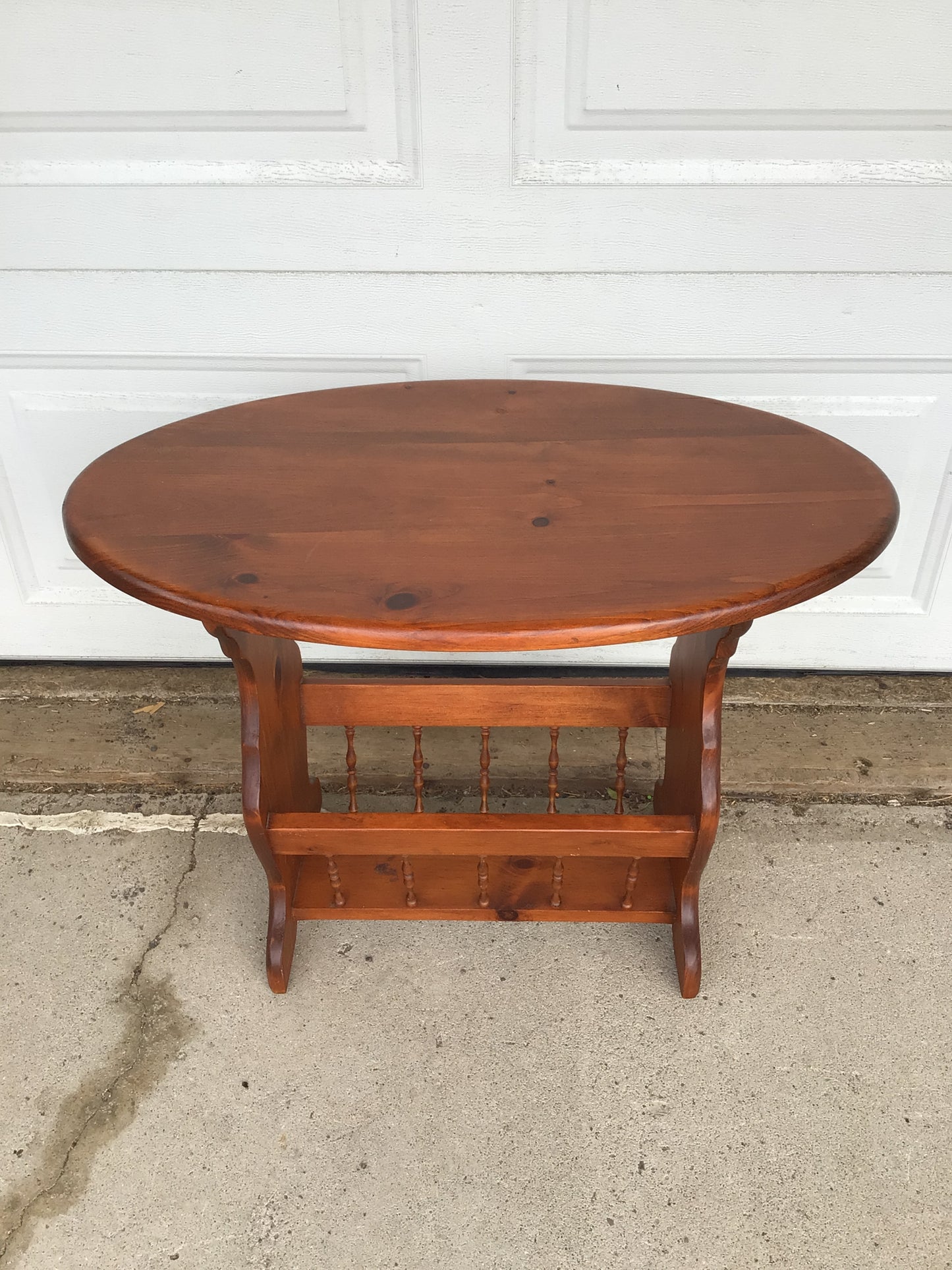 Side Table with Magazine Rack
