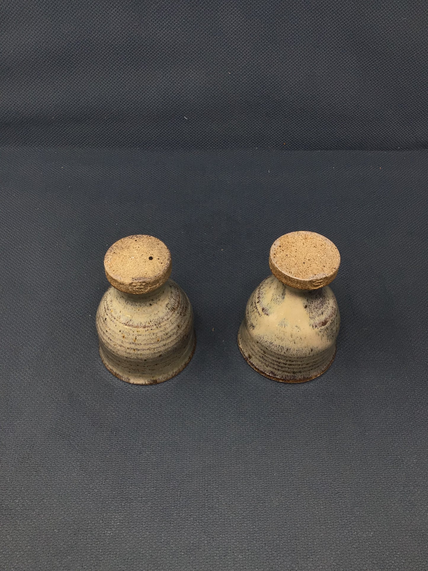 Pair of Handmade Studio Pottery Wine Goblets