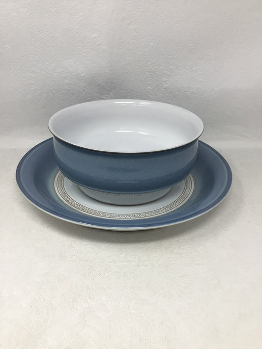 Denby Castile Blue Bowl & Plate