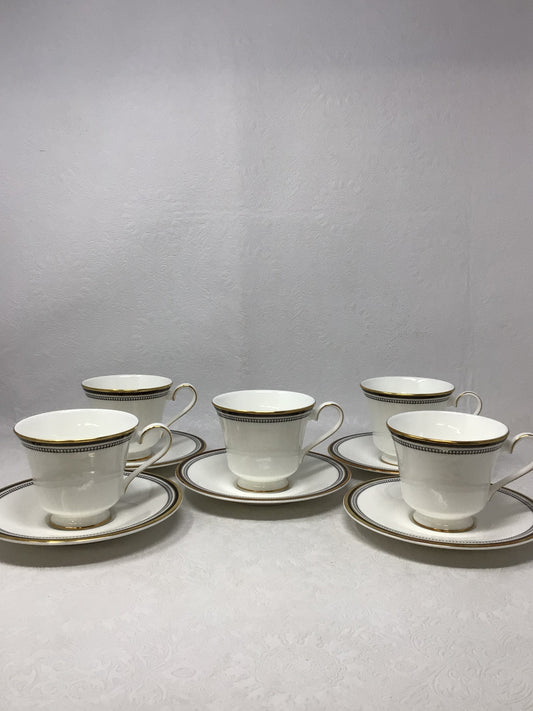 Royal Doulton Pavanne Teacups Set of 5