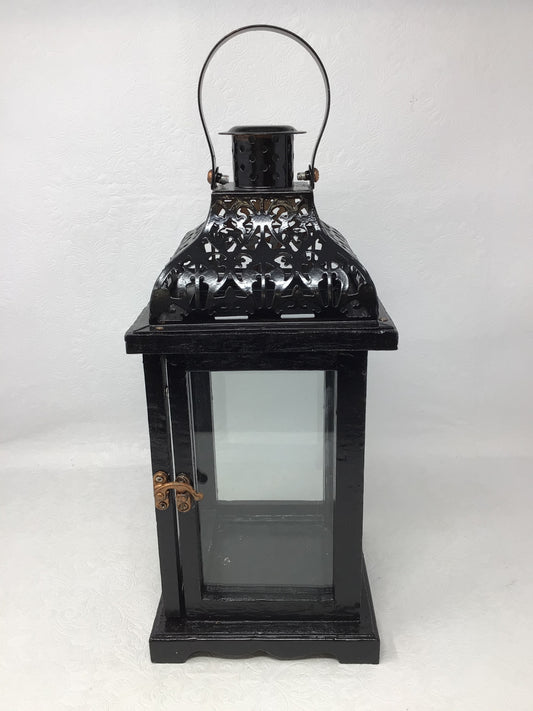 Black Lantern Candle Holder