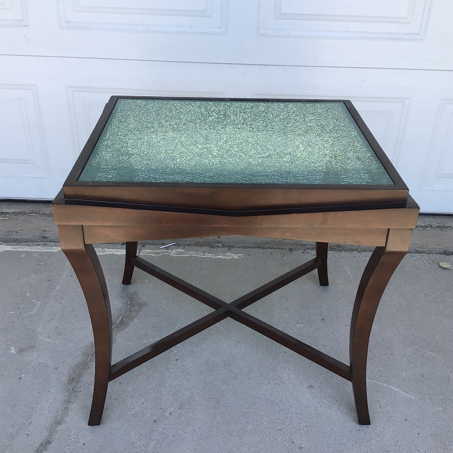 Shattered Glass Look End Table