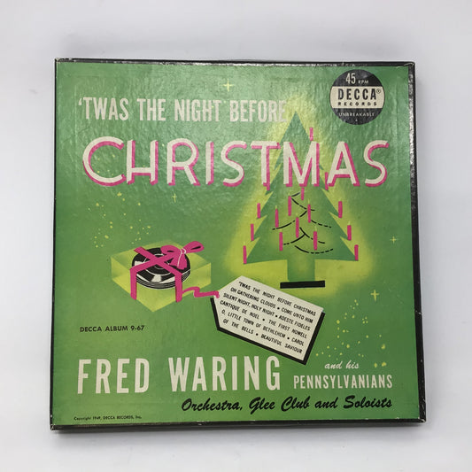 Vintage Decca Records Fred Waring ‘Twas the Night Before Christmas  1949 Box Set