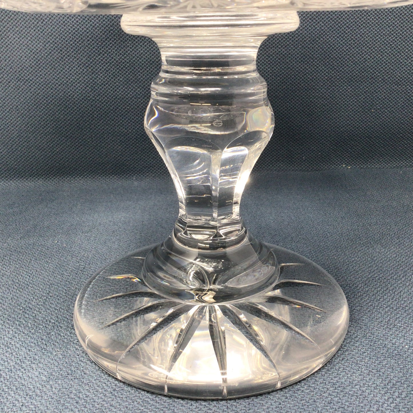 Large Cut Crystal Compote Bowl