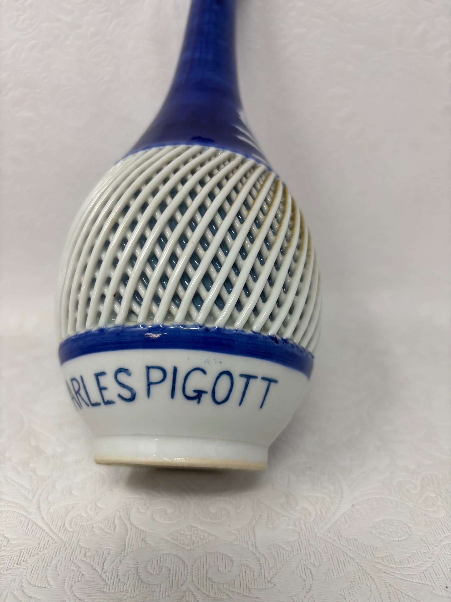 Blue and White Arita Hasami Signed Porcelain Vase