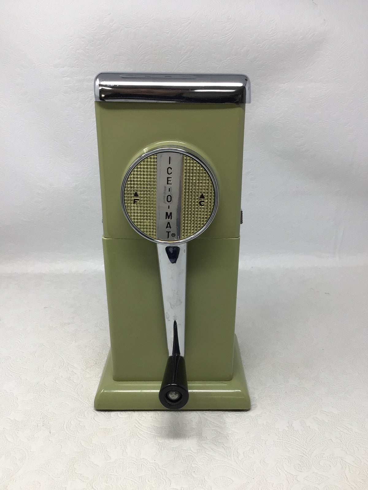 Vintage 1950s Rival Ice-O-Mat Manual Hand-Crank Ice Crusher