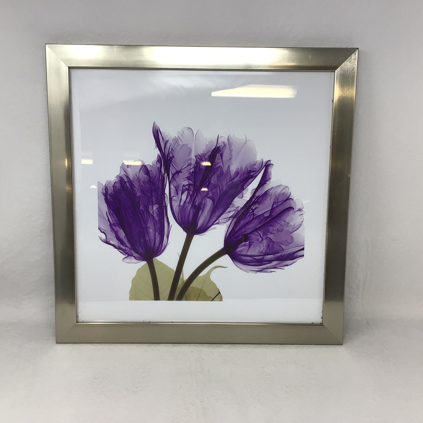 Whimsy Purple Feather Tulip Print