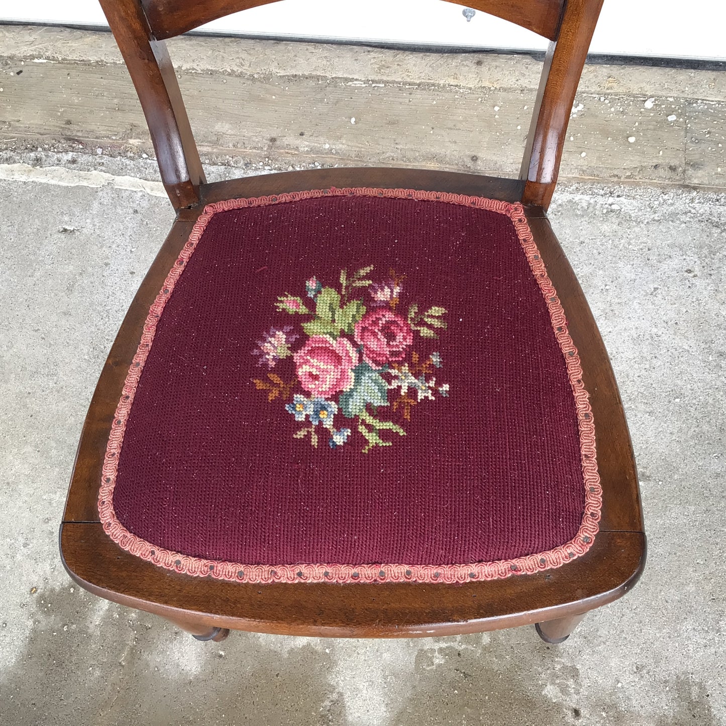 Vintage Embroidered Chair