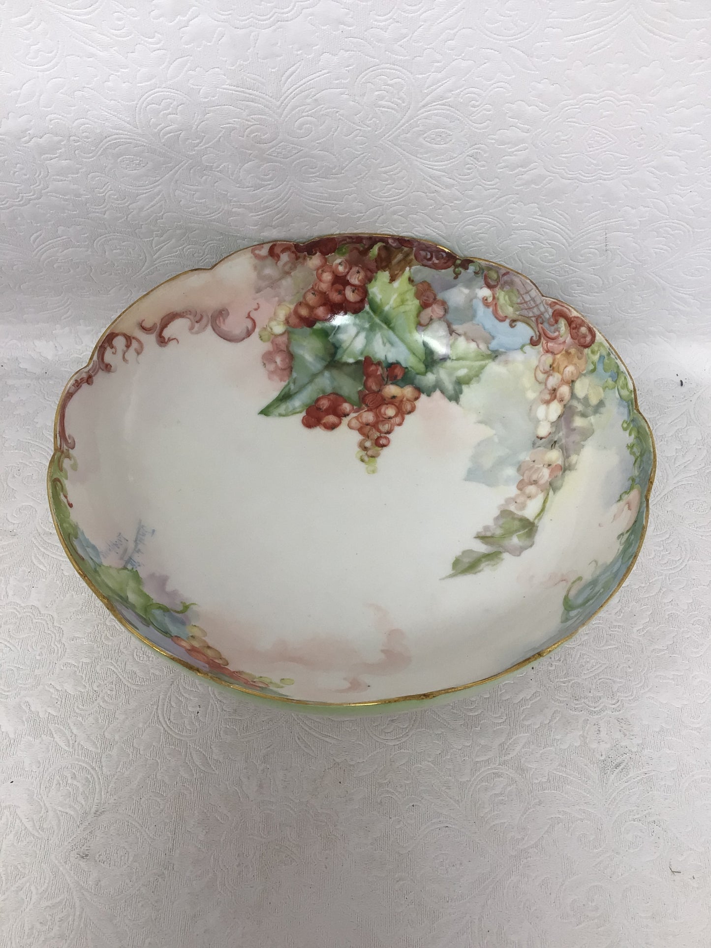 Hand Painted Porcelain Fruit Bowl